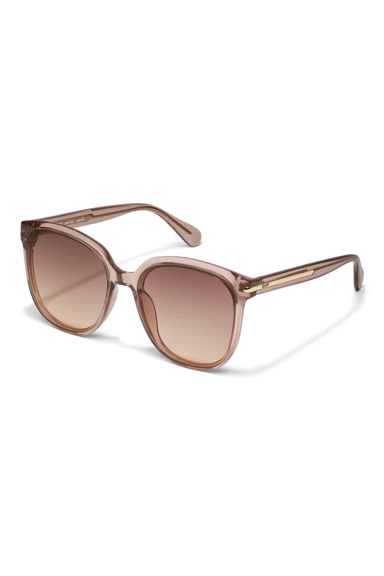 Rent Free 55mm Round Sunglasses, Alternate, color, DOE/ BROWN FAWN
