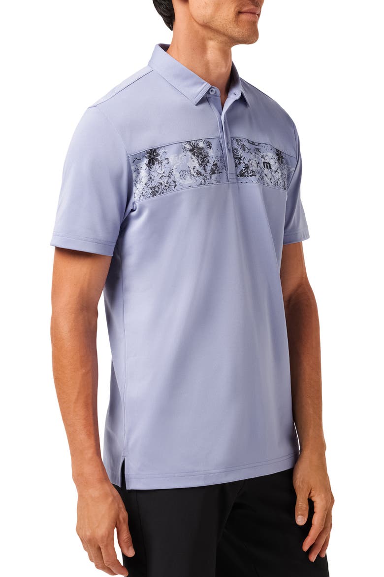Good Good Chest Stripe Polo, Alternate, color, HEATHER VIOLET STORM