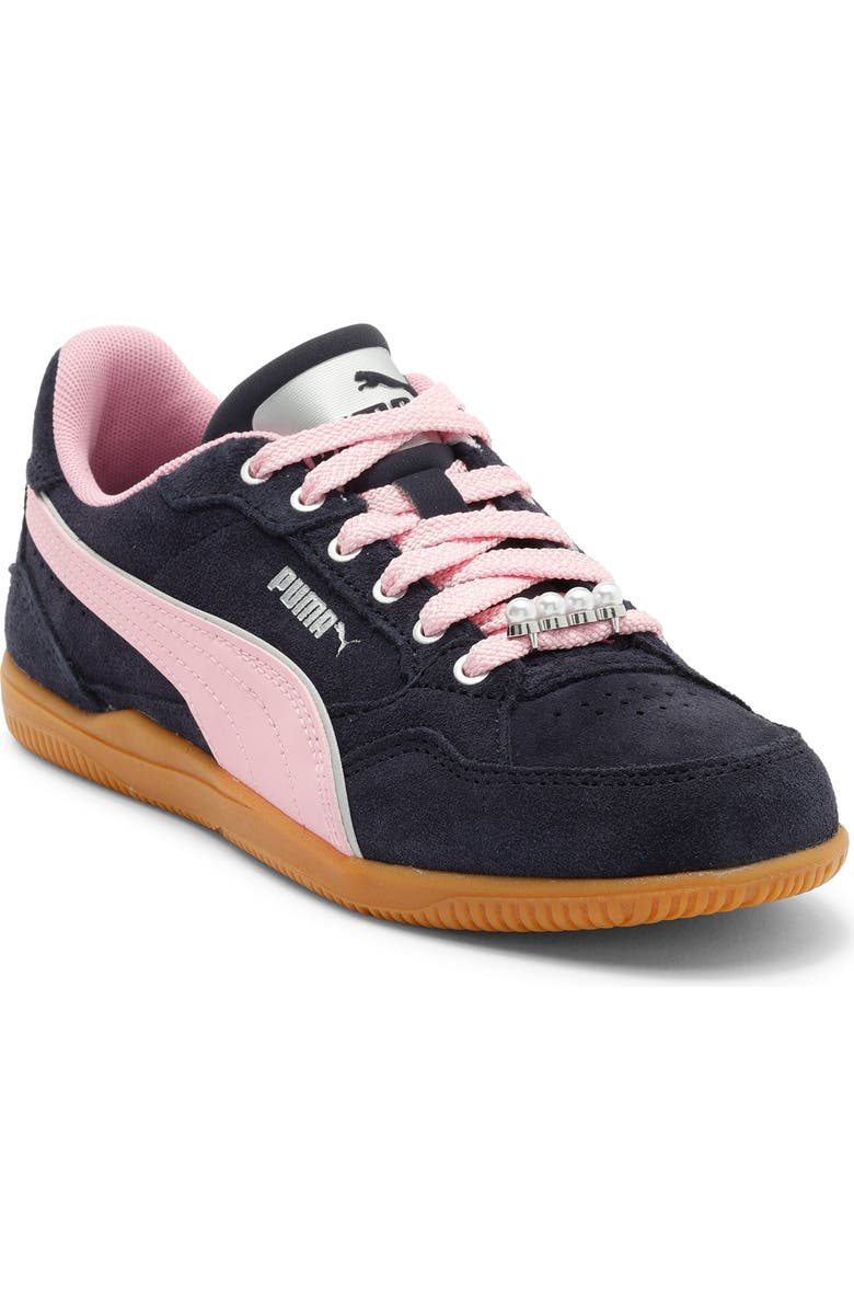PUMA K-Moda SD Sneaker, Main, color, New Navy/ Pink Shimmer/ Silver