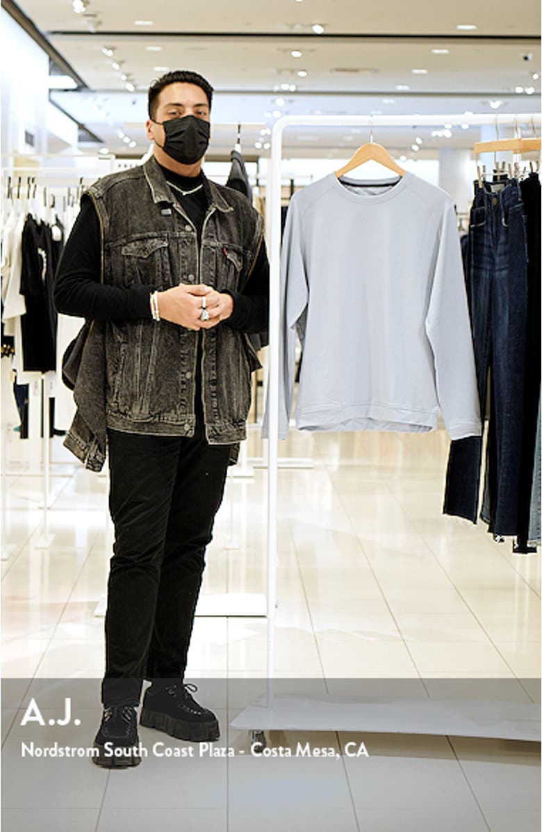 Cradle Crewneck Long Sleeve Performance Shirt, sales video thumbnail