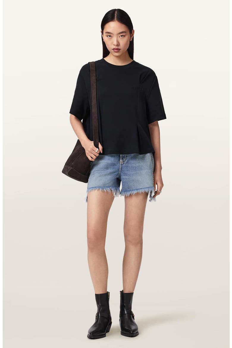 Sofia Lisa Boxy Cotton Graphic T-Shirt, Alternate, color, BLACK