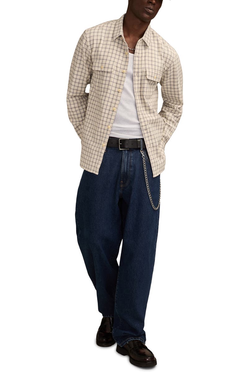 Lucky Brand Humboldt Plaid Twill Utility Shirt, Alternate, color, Grey Multi