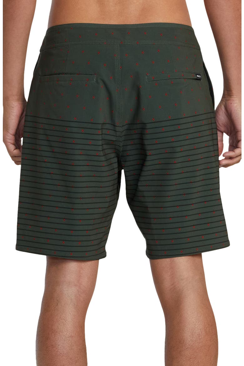 Current Stripe Water Repellent Board Shorts, Alternate, color, OLIVE DITS