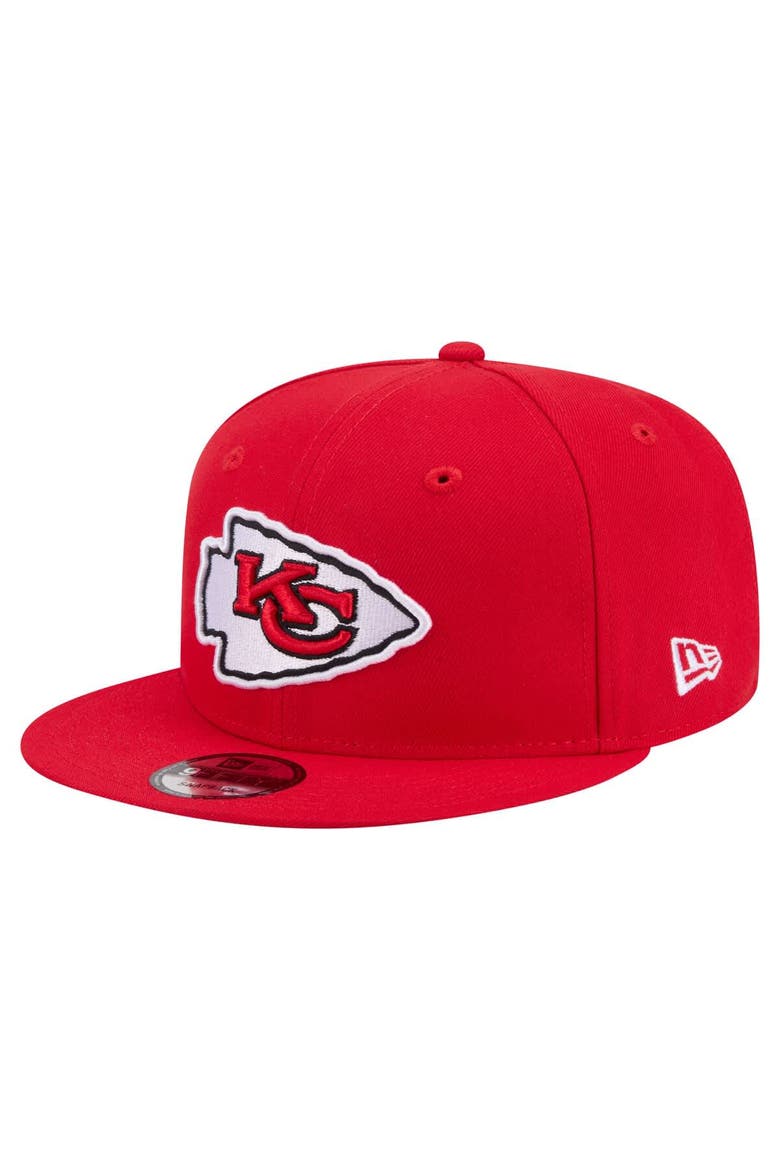 Men's New Era  Red Kansas City Chiefs 9FIFTY Snapback Hat, Main, color, Red