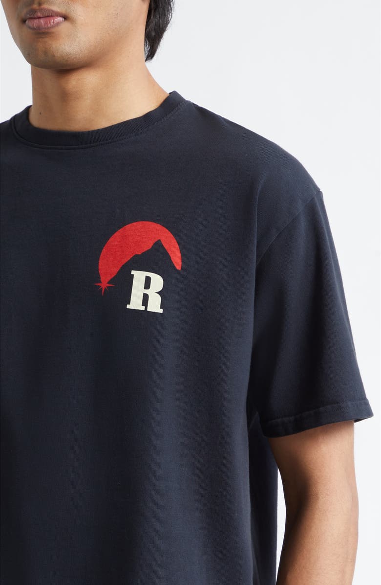 Rhude Moonlight Regatta Graphic T-Shirt, Alternate, color, Vintage Black/ Red/ Blue