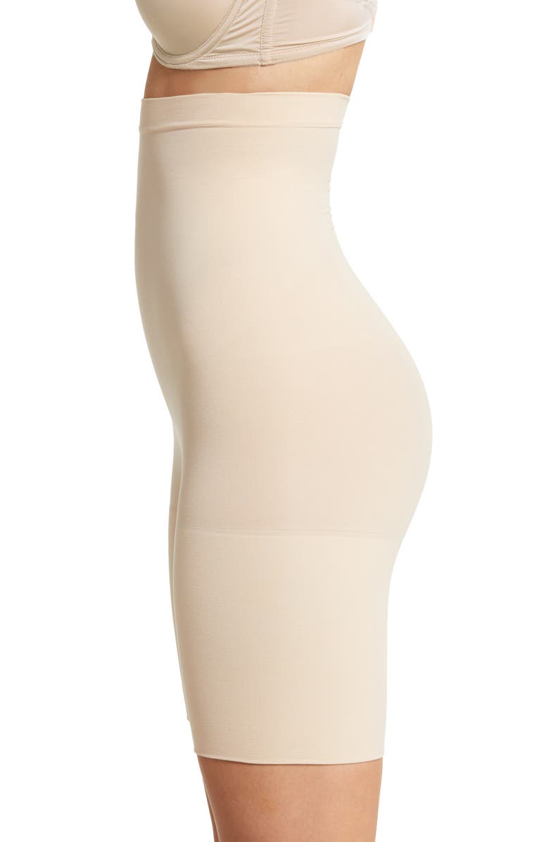 SPANX<sup>®</sup> SPANXsculpt<sup>™</sup> Seamless Power High Waist Mid Thigh Shorts, Alternate, color, Oat