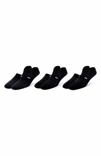 3-Pack Cushion No-Show Socks
