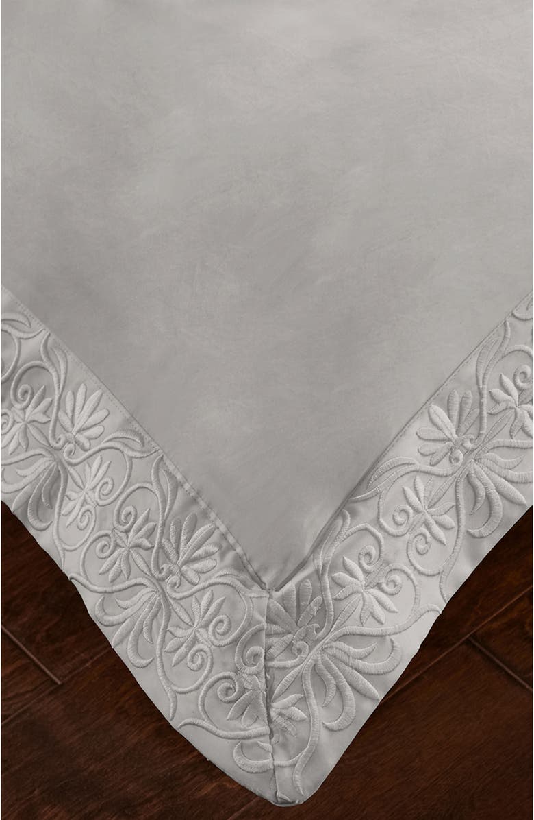 Pure Parima Egyptian Cotton Sateen Embroidered 3-Piece Ariane Duvet Cover Set, Alternate, color,