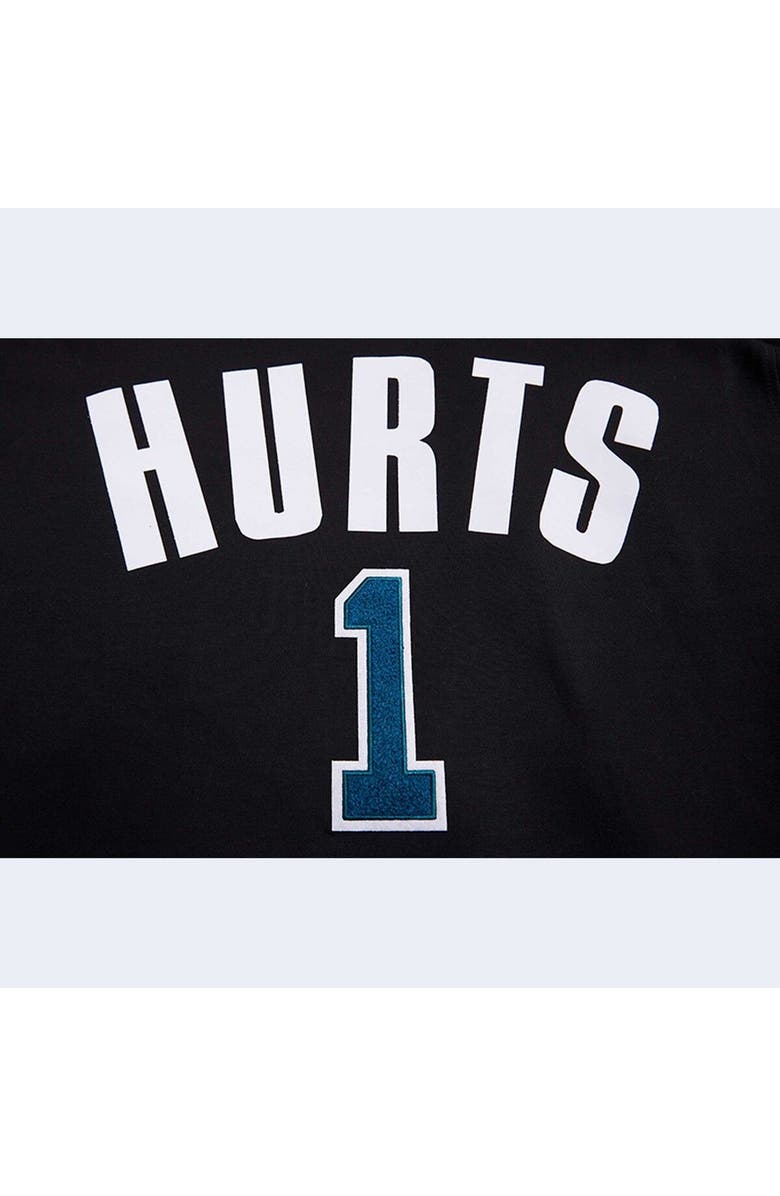 PRO STANDARD Men's Pro Standard Jalen Hurts Black Philadelphia Eagles Player Name & Number Pullover Hoodie, Alternate, color, 