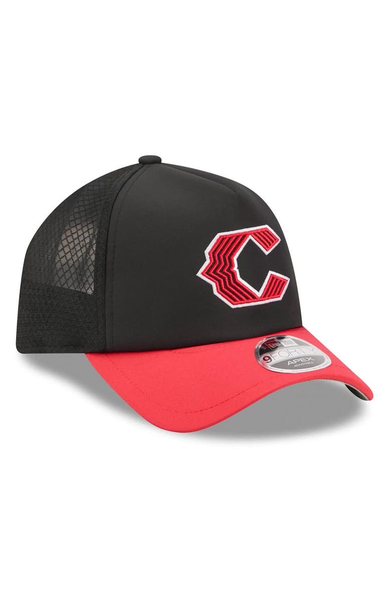 New Era Men's New Era Black/Red Cincinnati Reds 2026 City Connect Apex 9FORTY Adjustable Hat, Alternate, color, Black