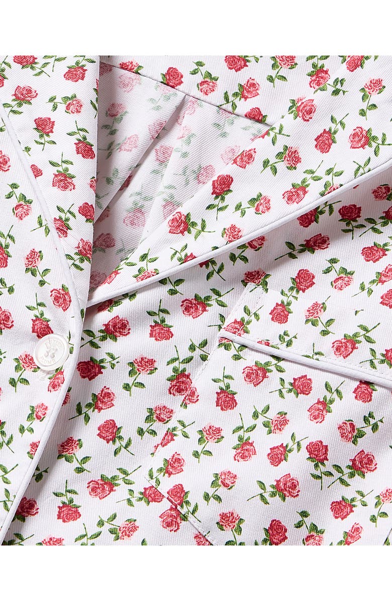Petite Plume Floral Print Cotton Twill Pajamas, Alternate, color, 