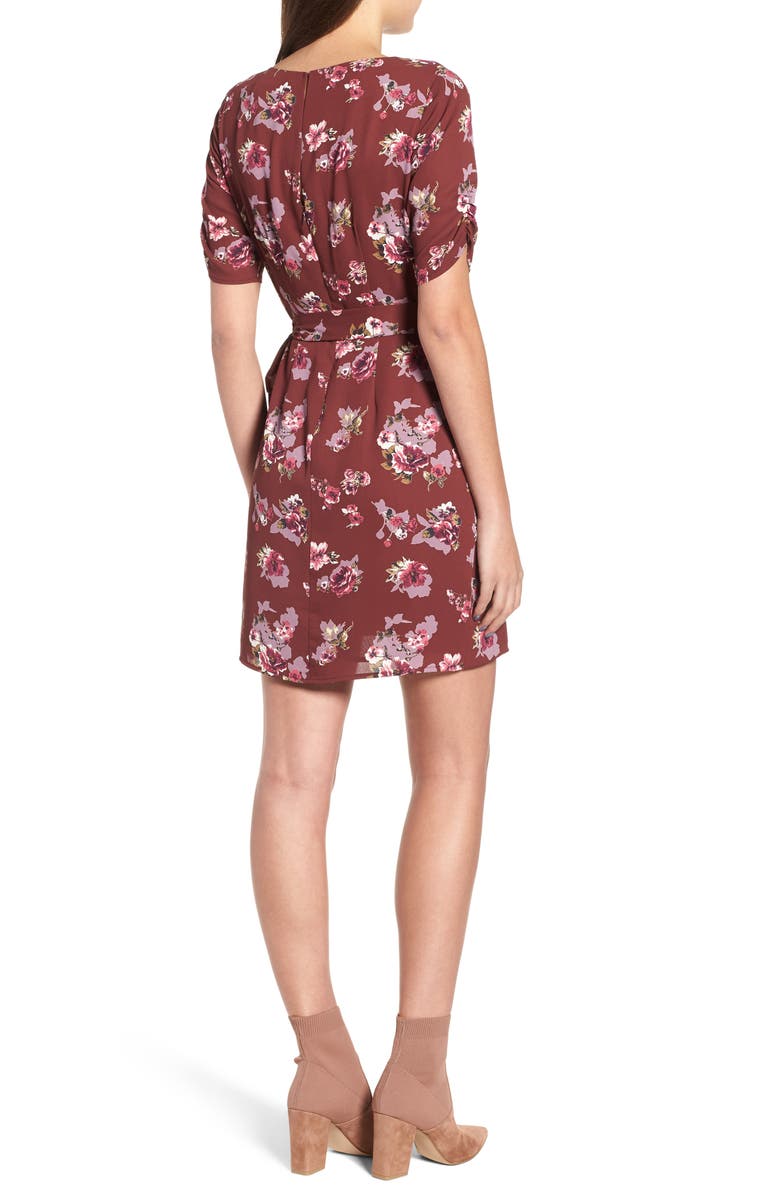 ASTR the Label Wrap Front Dress, Alternate, color, 