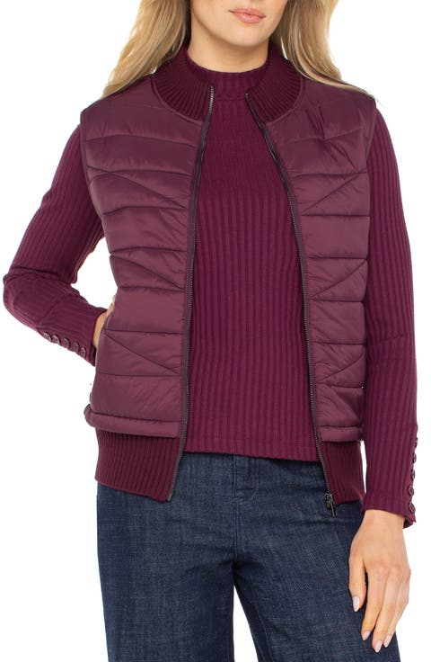 Quilted Mixed Media Vest