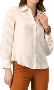 IVONNE Classic Striped Shirt