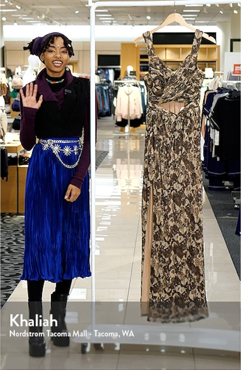 Mirabella Cutout Evening Gown, sales video thumbnail