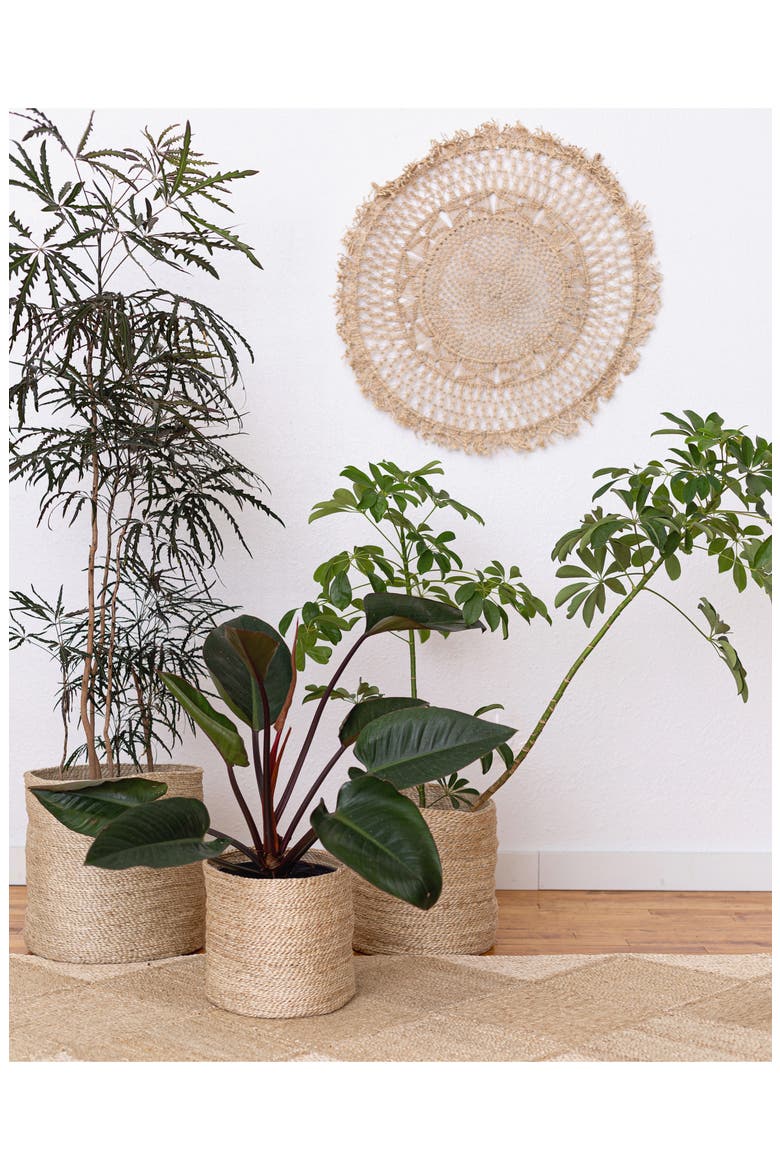Round Jute Basket, Alternate, color, NATURAL