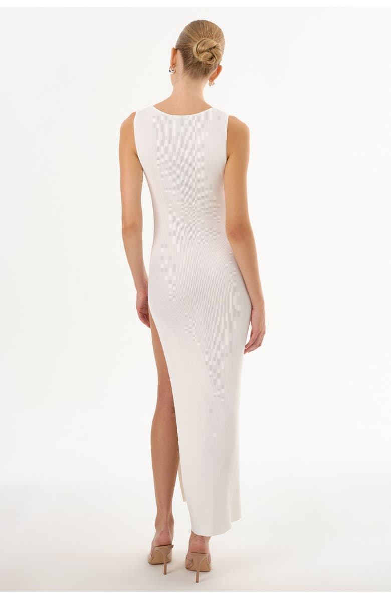 LAMARQUE GIOVANNA | Rib Knit Maxi Dress, Alternate, color, Off White