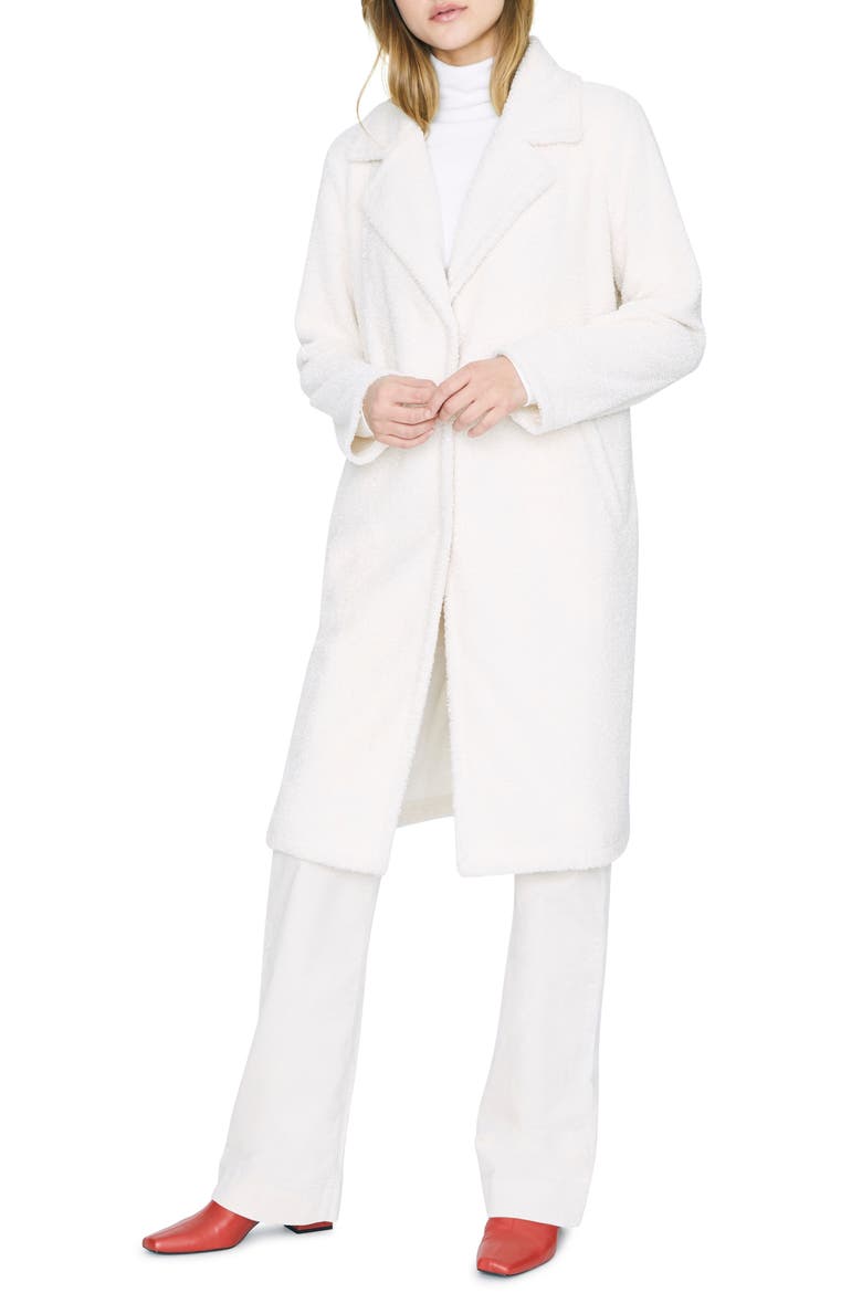 Go Long Faux Fur Teddy Coat, Alternate, color, MOONSTONE