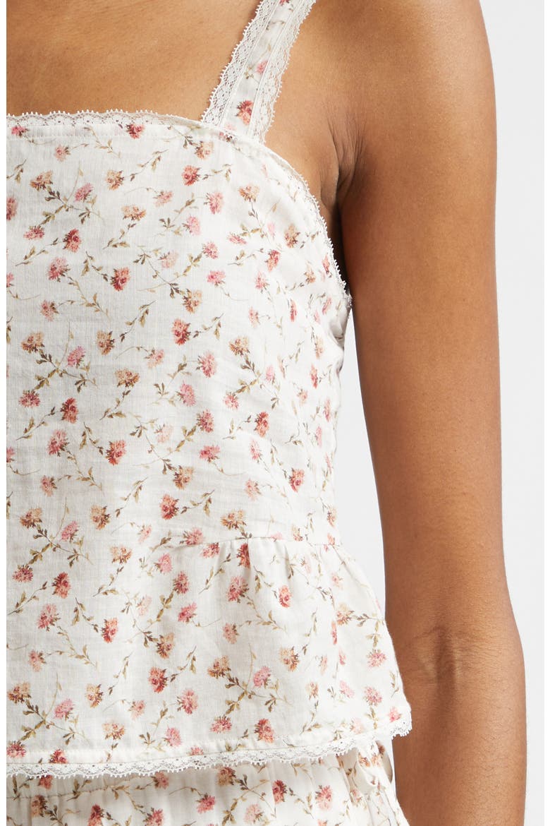 Charlotte Ditsy Floral Cotton Tank, Alternate, color, WATERCOLOUR FLORAL