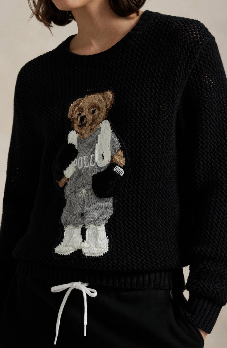 Polo Ralph Lauren Polo Bear Cotton Crewneck Sweater, Alternate, color,