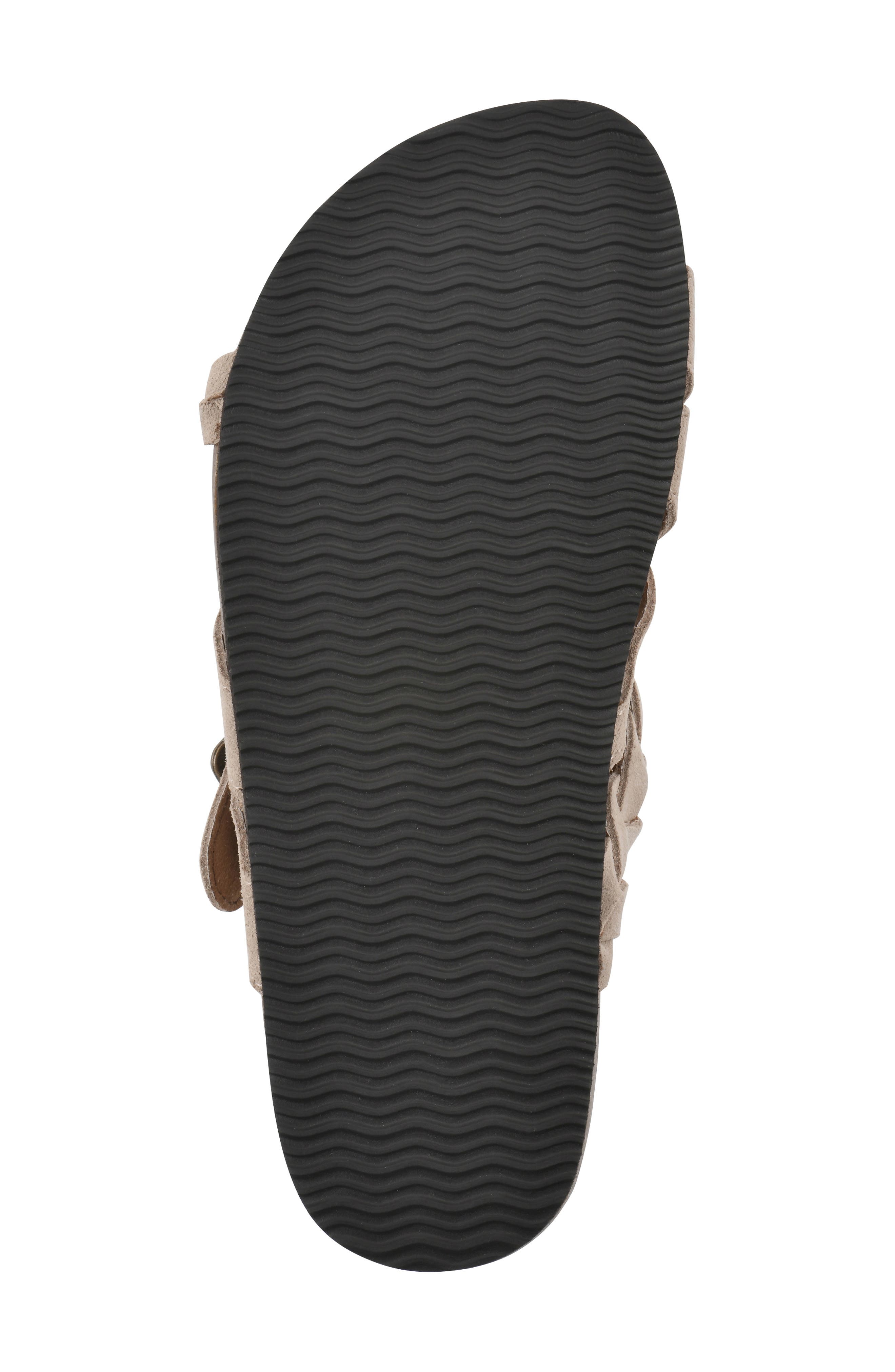 Harrington Leather Footbed Sandal, Alternate, color, SANDAL WOOD/ SUEDE