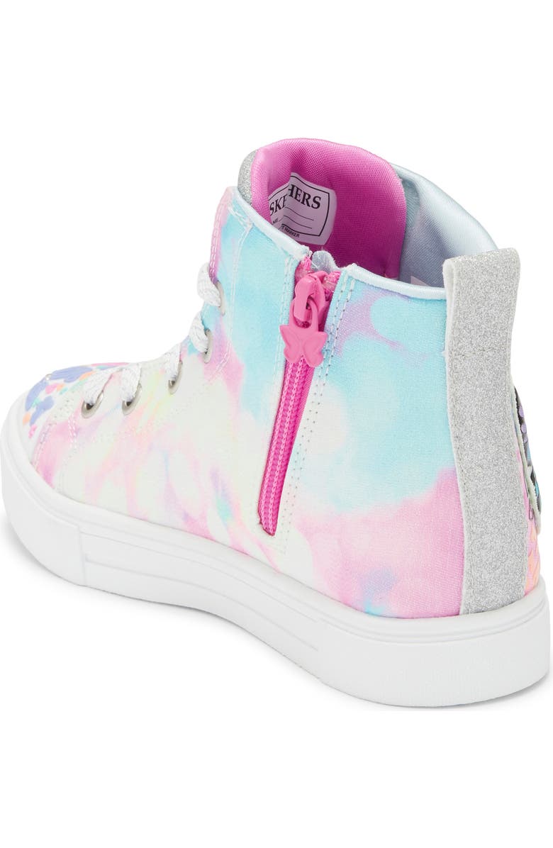 SKECHERS Kids' Twinkle Sparks Light-Up Sneaker, Alternate, color, Blue/ Pink Multi