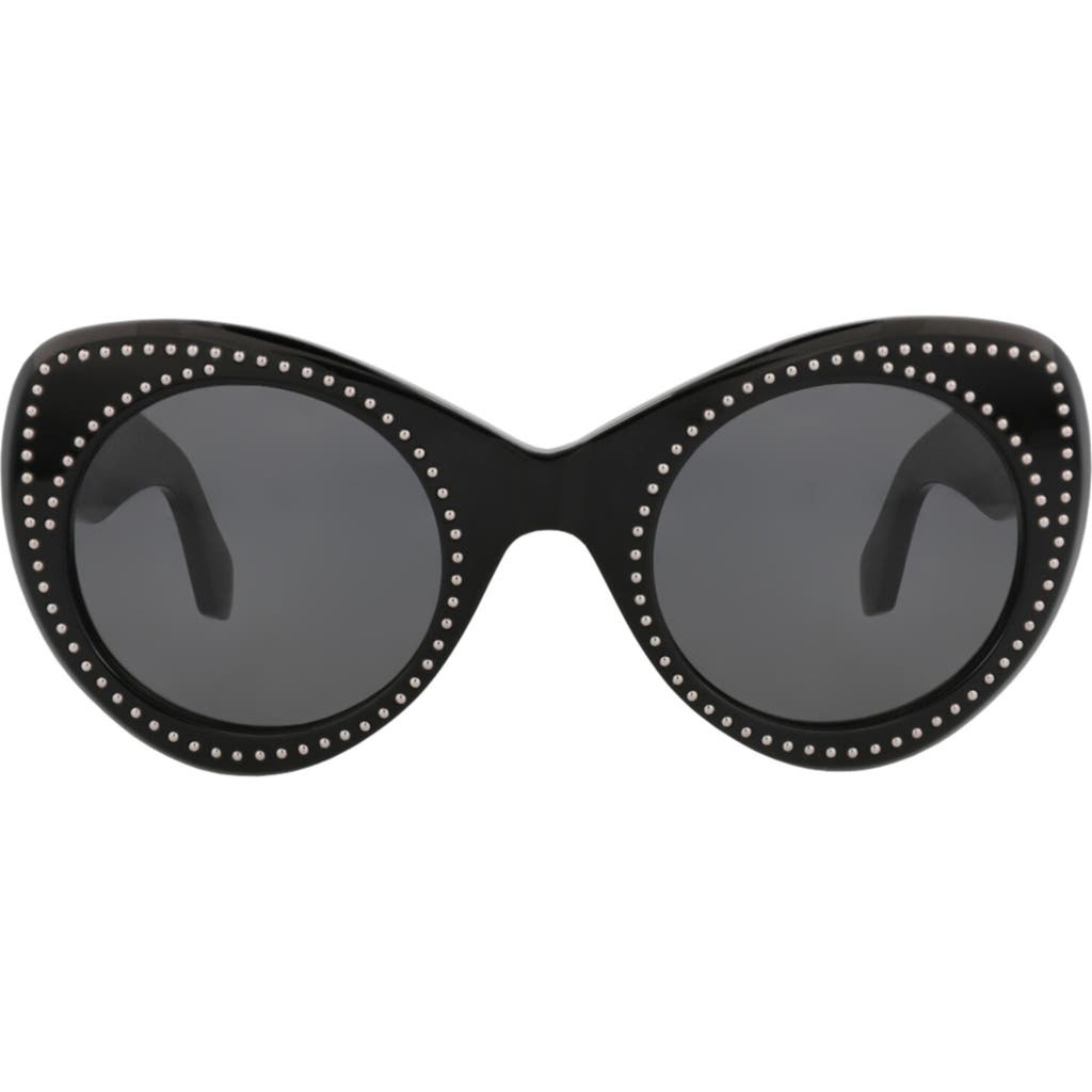 Alaïa 51mm Novelty Cat Eye Sunglasses In Black