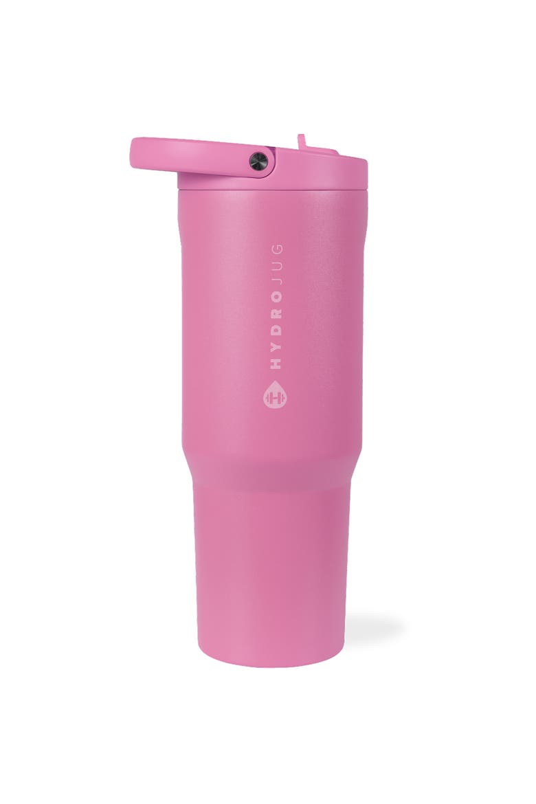 Sport Insulated Stainless Steel Water Bottle with Flip Straw and Swivel Handle for Gym & Outdoors, Main, color, Taffy