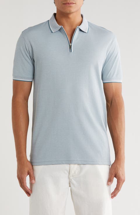 Tipped Zip Polo