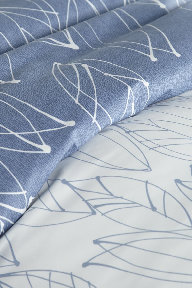 Premium Collection Ultra-Soft Modern Duvet Cover Sets - Modern Foliage, Alternate, color, MODERN FOLIAGE BLUE