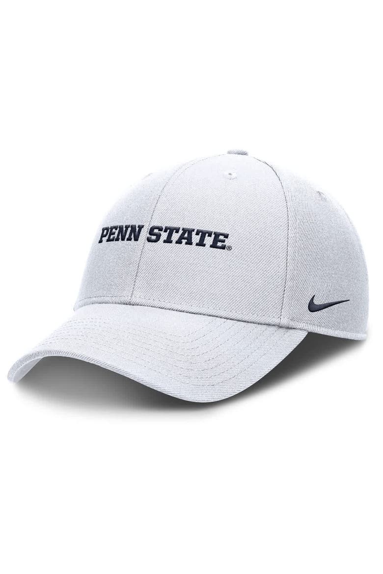 Men's Nike White Penn State Nittany Lions 2025 On-Field Rise Performance Adjustable Hat, Main, color, White