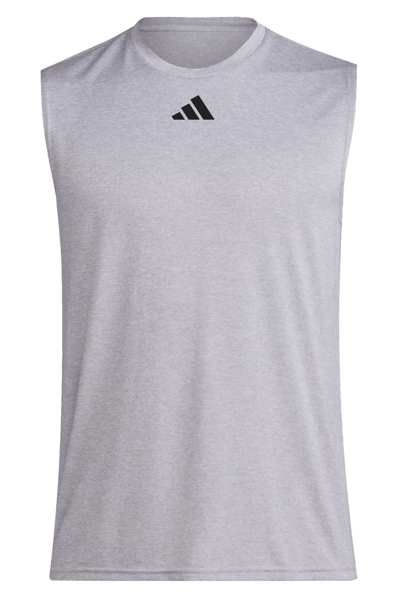 Pregame Muscle Graphic T-Shirt, Main, color, MEDIUM GREY HEATHER/ BLACK