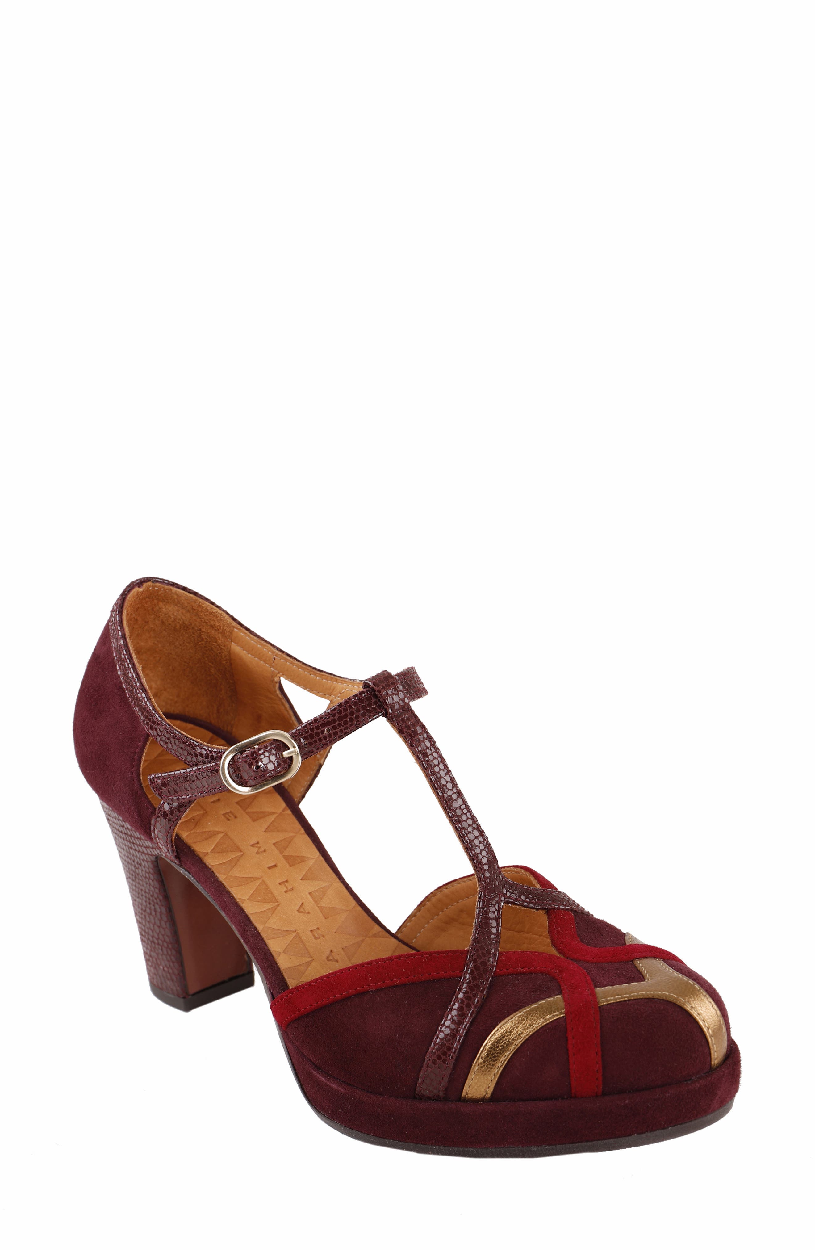 Chie Mihara T-Strap Platform Pump, Main, color, 