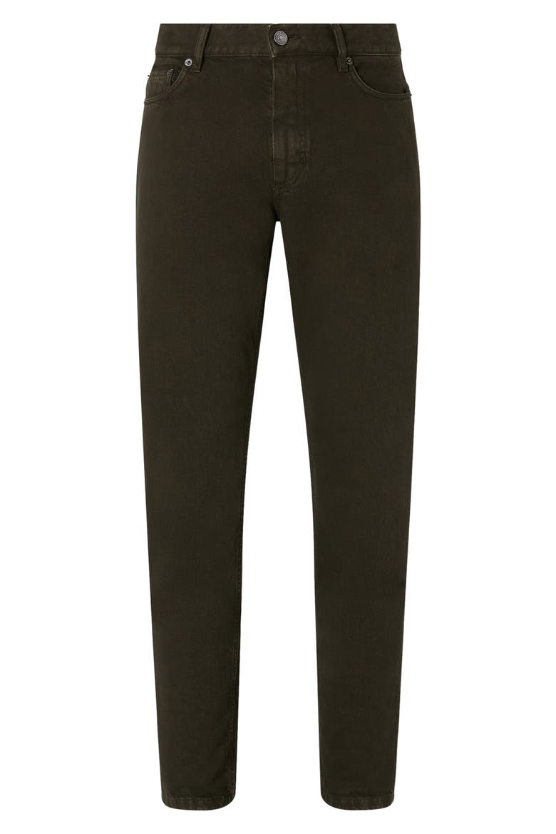 City Straight Leg Jeans, Alternate, color, DARK OLIVE GREEN