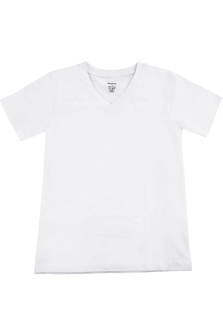 Kid's V-Neck Cotton T-Shirt 3-Pack, Main, color, White White White