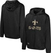 Outerstuff Men's Black New Orleans Saints Streak Fleece Pullover Hoodie