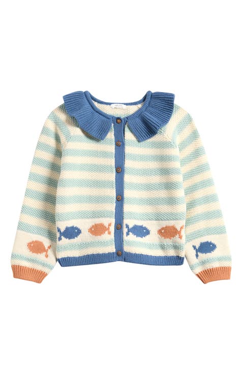 Kids' Marine Jacquard Cardigan (Baby, Toddler & Little Kid)