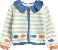 NEXT Kids' Marine Jacquard Cardigan