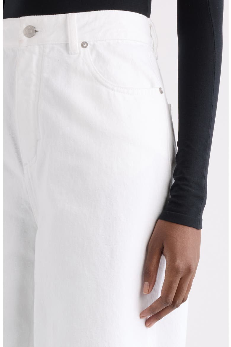 Denim Palazzo Pants, Alternate, color, BLANC