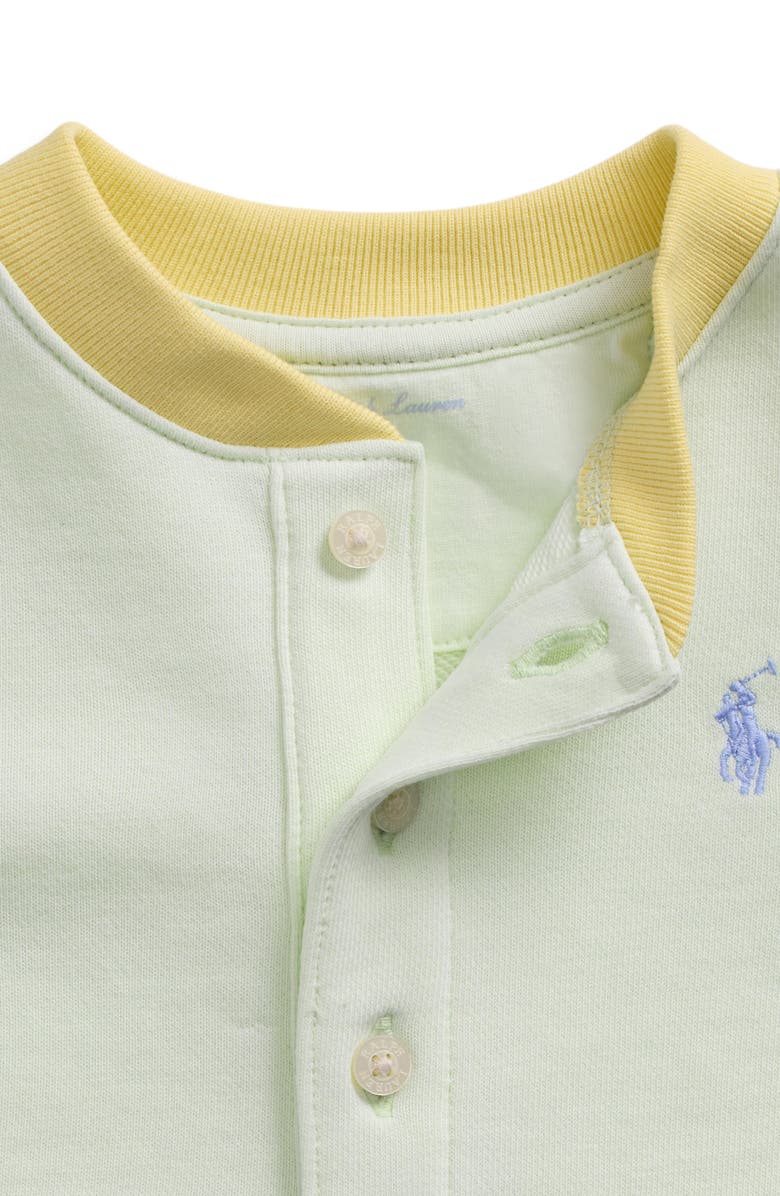 Ralph Lauren Easy French Terry Romper, Alternate, color, 