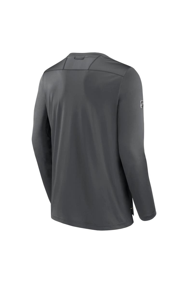 Men's Fanatics Branded  Gray Vegas Golden Knights Authentic Pro Long Sleeve T-Shirt, Alternate, color, Charcoal