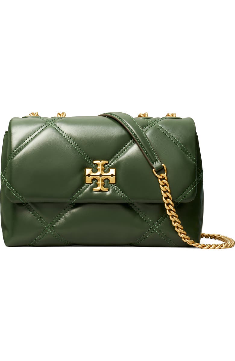 Tory Burch Small Kira Diamond Quilted Convertible Leather Shoulder Bag, Main, color,