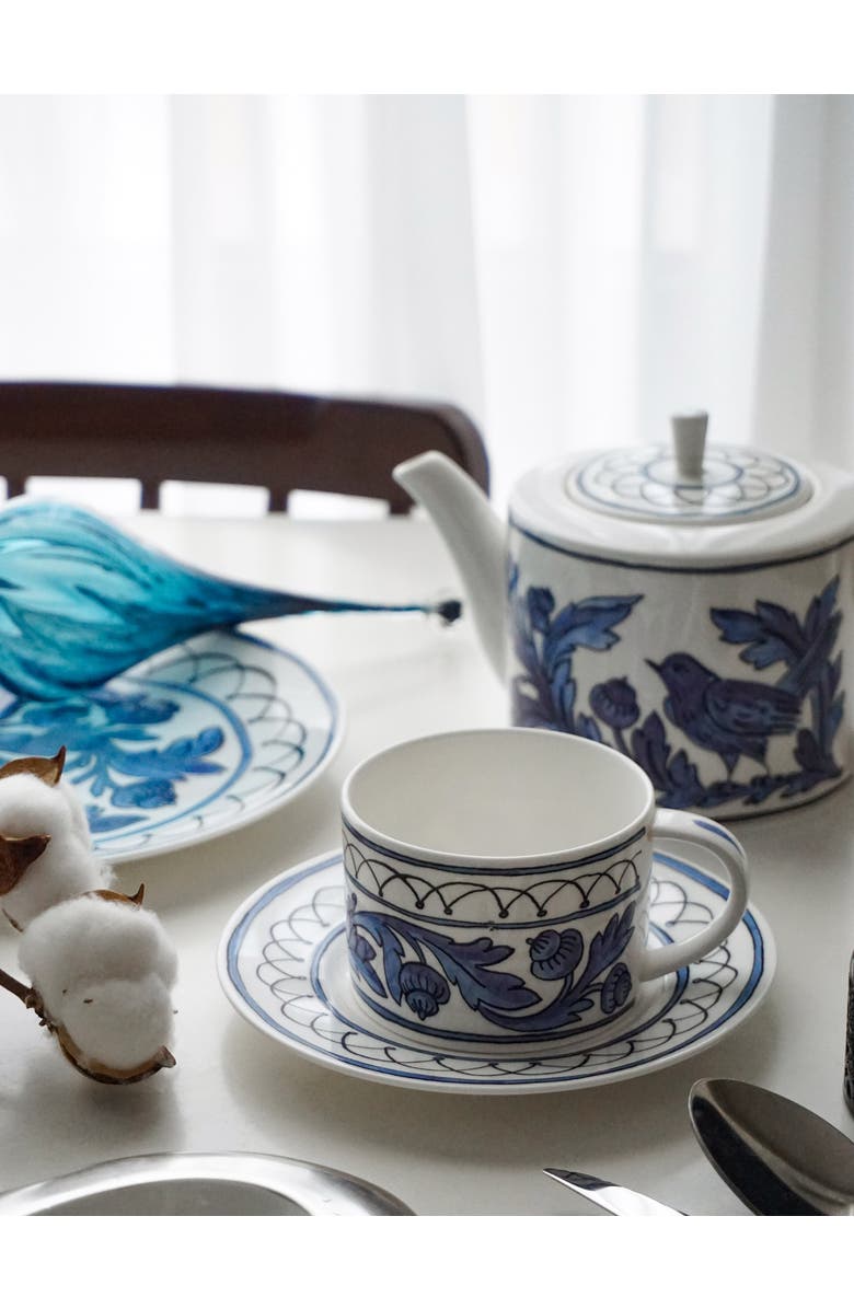 Twig New York Heritage Blue Bird Cup and Saucer, Alternate, color, Multi