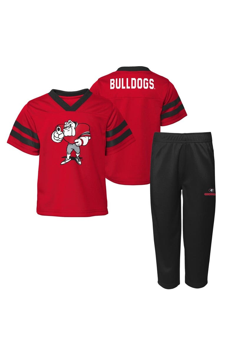 Outerstuff Preschool Red Georgia Bulldogs Two-Piece Red Zone Jersey & Pants Set, Main, color, 