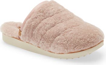 OluKai Pupu Mua Genuine Shearling Scuff Slipper (Women) Nordstrom