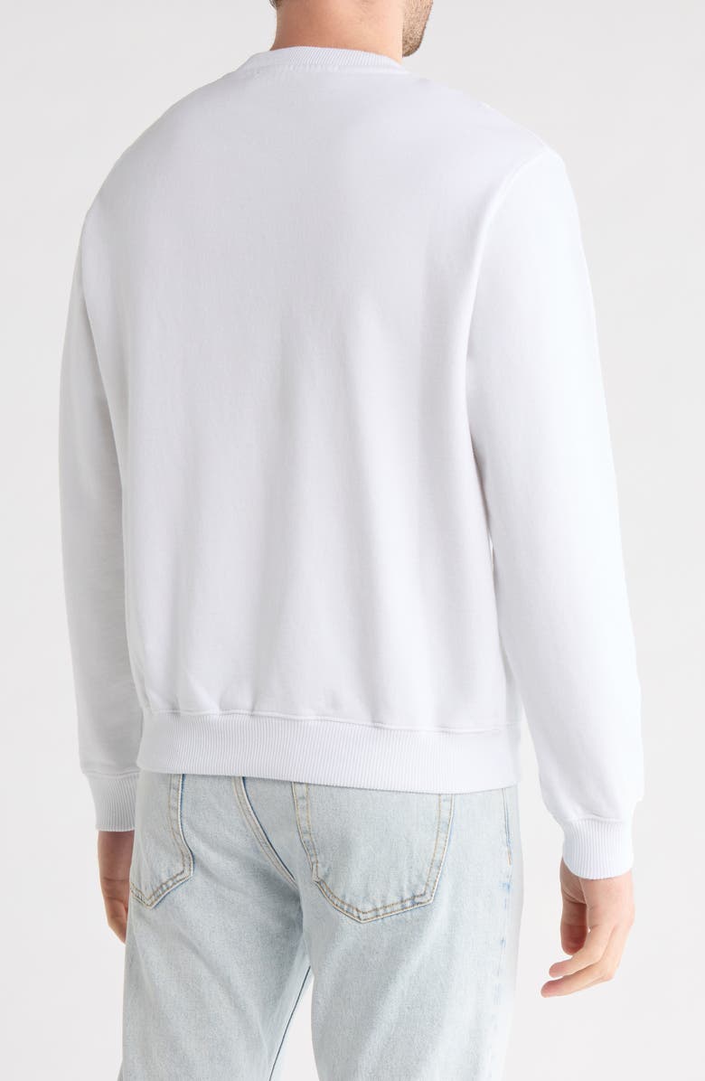 Off-White Diagonal Pocket Crewneck Sweatshirt, Alternate, color, Black And White