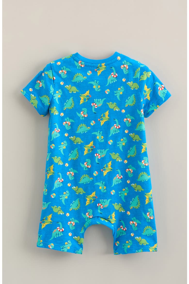 Henley Pocket Romper, Alternate, color, BLUE MALIBU DINO VACATION