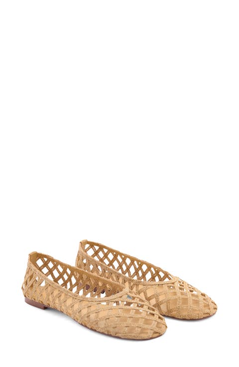 Open Weave Ballet Flat (Women)