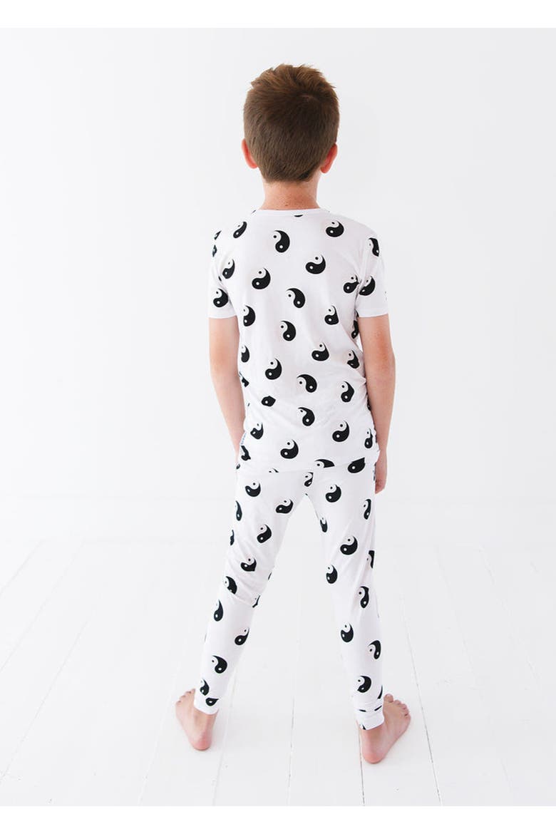 Yin & Yang Pajama Set, Alternate, color, White