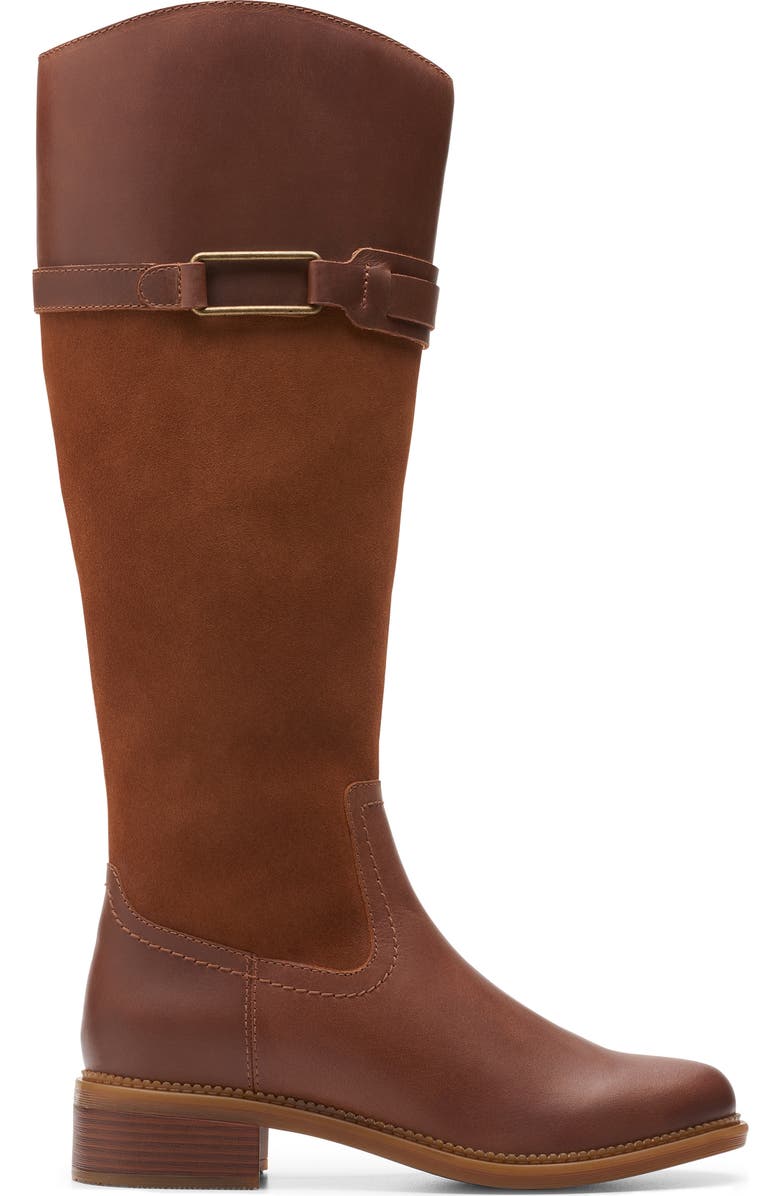 Clarks<sup>®</sup> Maye Carly Buckle Strap Boot, Alternate, color, Tan